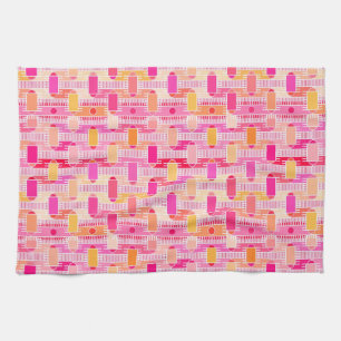 Art Deco industrial chic - pink, peach, gold Towel