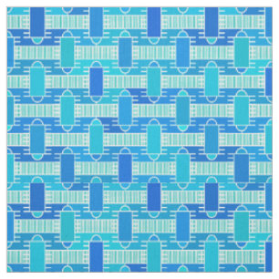 Art Deco industrial chic - soft blue Fabric