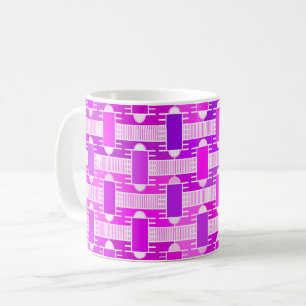 Art Deco industrial chic, violet, orchid, lavender Coffee Mug
