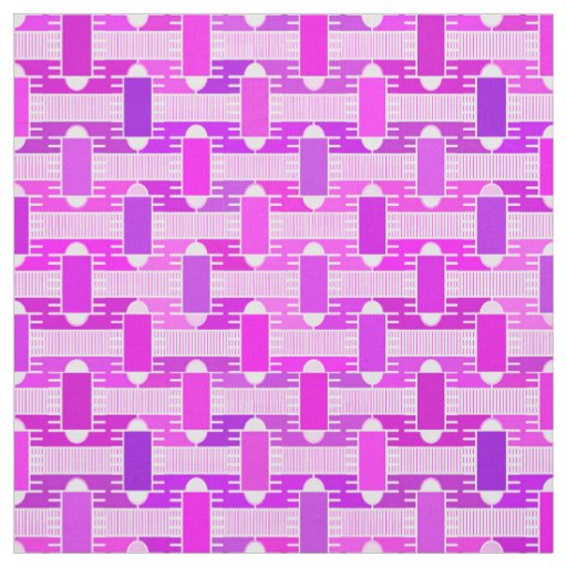 Art Deco industrial chic, violet, orchid, lavender Fabric