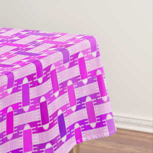 Art Deco industrial chic, violet, orchid, lavender Tablecloth
