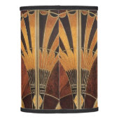ART DECO INLAID WOODWORK 2 LAMP SHADE (Back)