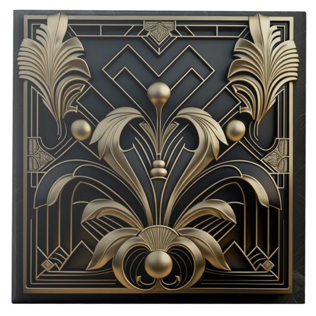 Art Deco Inspired Ceramic Tiles (Front)