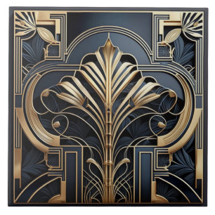 Art Deco-Inspired Ceramic Tiles