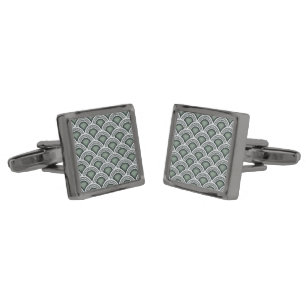 Art Deco Inspired Concentric Circles Cufflinks