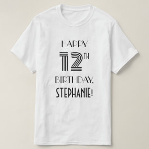Art Deco Inspired Look 12th Birthday Party Shirt