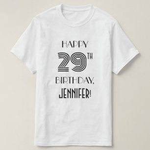 Art Deco Inspired Look 29th Birthday Party Shirt