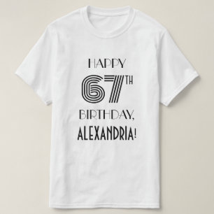 Art Deco Inspired Look 67th Birthday Party Shirt