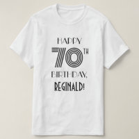 Art Deco Inspired Look 70th Birthday Party Shirt