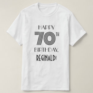 Art Deco Inspired Look 70th Birthday Party Shirt