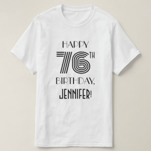 Art Deco Inspired Look 76th Birthday Party Shirt