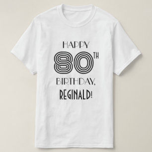 Art Deco Inspired Look 80th Birthday Party Shirt