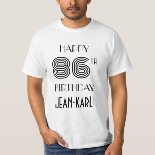 Art Deco Inspired Look 86th Birthday Party Shirt