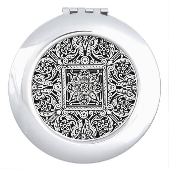 Art Deco Inspired Mirror Compact (Front)