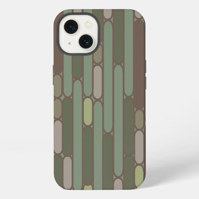 Art Deco Inspired Ovals  Iphone Case (Back)