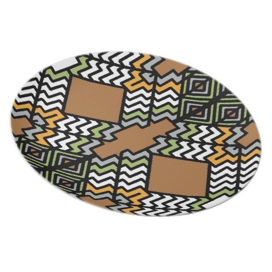 Art Deco Inspired Plate (Right Side)