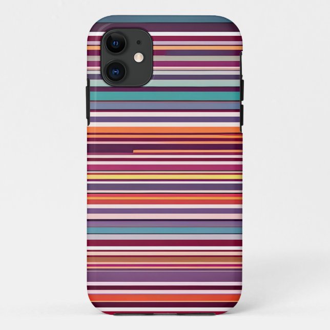 Art Deco Inspired Vertical Stripe Pattern Case-Mate iPhone Case (Back)