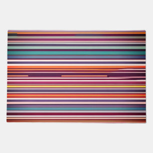 Art Deco Inspired Vertical Stripe Pattern Doormat