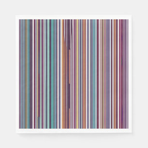 Art Deco Inspired Vertical Stripe Pattern Napkins
