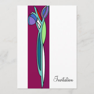 Art Deco Iris  - CP Invitation