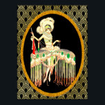 Art Deco - J Carlos 1926 Poster<br><div class="desc">This is a J Carlos vintage image that I have brightened and put in a cameo on a deco background. It is from Para Todos magazine cover and I think it is very Art Deco. A fabulous poster or print for the home or for crafts.</div>