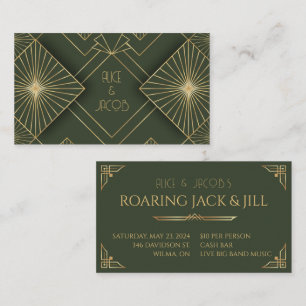 Art Deco Jack and Jill Stag and Doe Swing Tickets