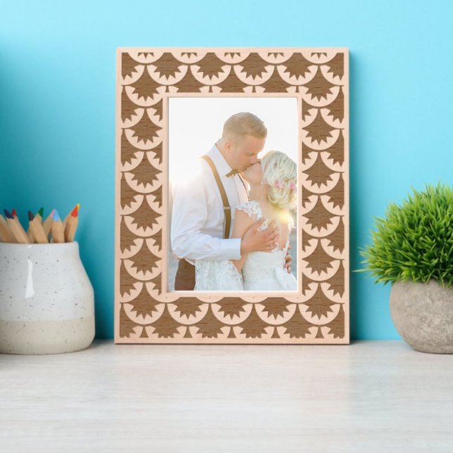 Art Deco Japanese Koi Fish Scales Pattern Engraved Frames (Creator Uploaded)