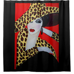 ART DECO JASSA BELL SHOWER CURTAIN