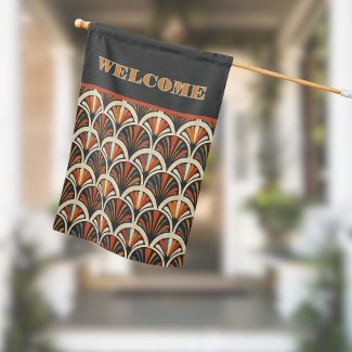 Art Deco Jazz Age Colorful Retro Colors Welcome
