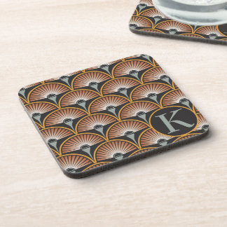 Art Deco Jazz Age Sunset Jukebox Beverage Coaster