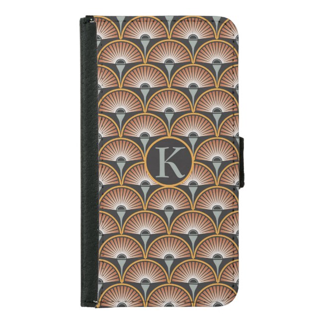 Art Deco Jazz Age Sunset Jukebox Samsung Galaxy Wallet Case (Front)