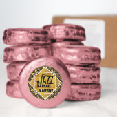Art Deco Jazz It Up Horn New Year's Eve Party Dipped Oreo Cookie Favors (Dozen)