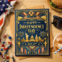Art Deco July 4th Patriotic
