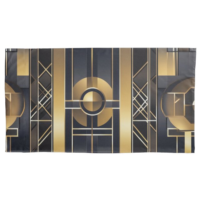 Art Deco King Pillow Case (Front)