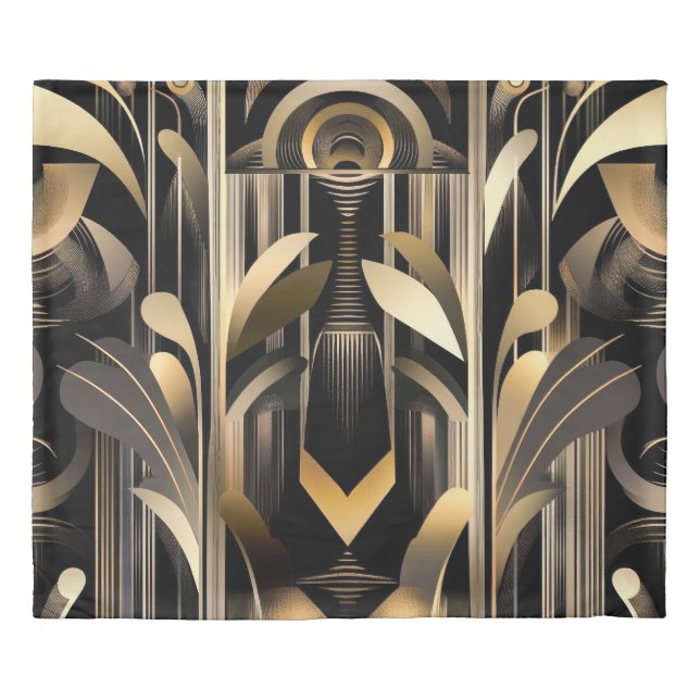 Art Deco King Size Duvet Cover (Front)