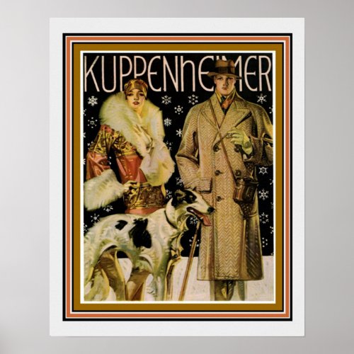 Art Deco Kuppenheimer Ad Poster 16 x 20