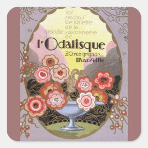 Art Deco l' Odalisque Perfume Label