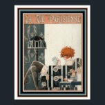 Art Deco La Vie Parisienne 16 x 20 Poster<br><div class="desc">La Vie Parisenne 16 x 20 Art Deco Poster. See My Collection for other French Deco Prints.</div>