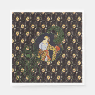 Art Deco ladies Paper Napkins
