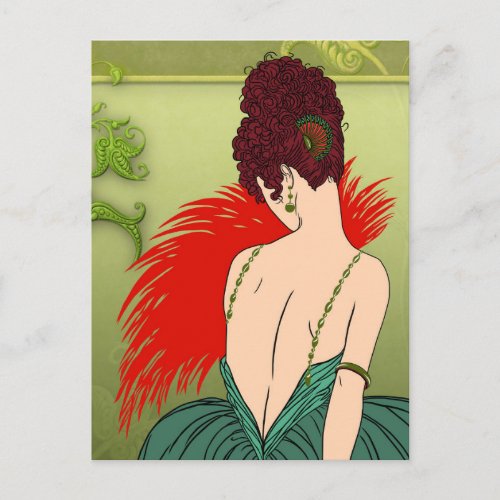 Art Deco Lady _ BIANCA Christmas Past Postcard