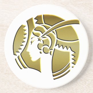 Art Deco Lady in Gold