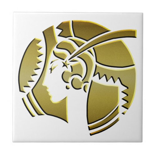 Art Deco Lady in Gold