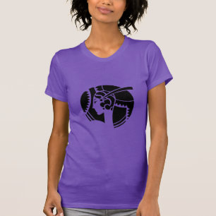 Art Deco Lady Silhouette   Geometric Vintage T-Shirt