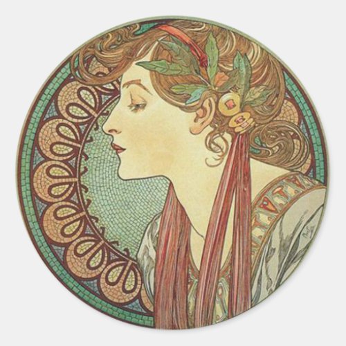 Art Deco Lady Stickers