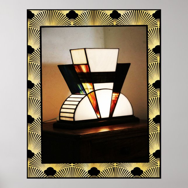 Art Deco Lamp Poster (Front)