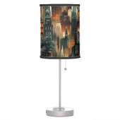 Art Deco Lamp Shade Cityscape 01 (Left)