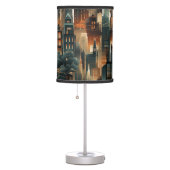 Art Deco Lamp Shade Cityscape 01 (Right)