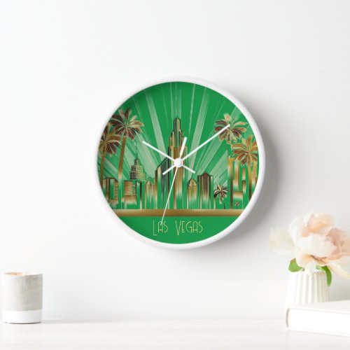 Art Deco Las Vegas and Palms Clock