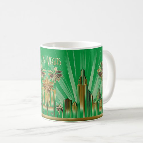 Art Deco Las Vegas and Palms Coffee Mug