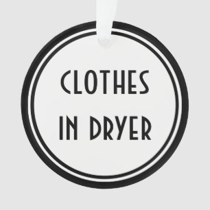 Art Deco ~ Laundry Room Door Hanger Ornament